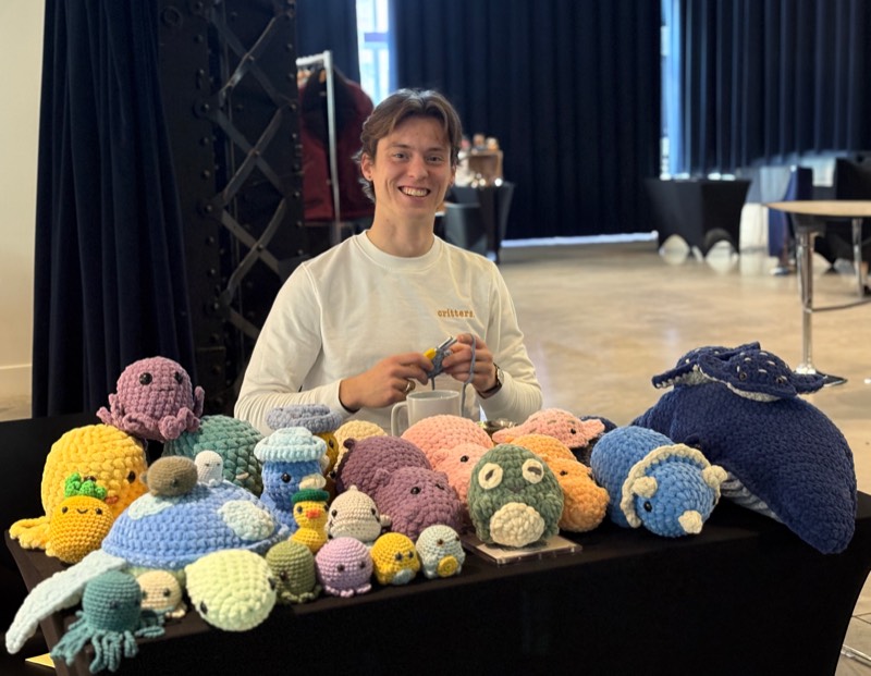 Chad at the holiday market